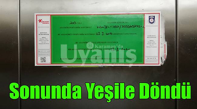 Sonunda yeşile döndü!