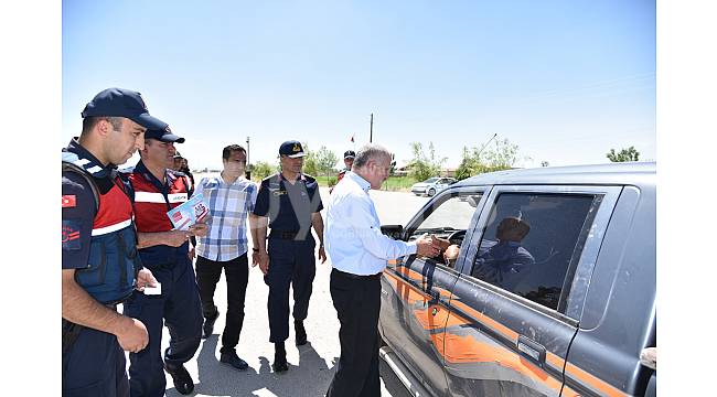 Vali Meral uygulama noktasında