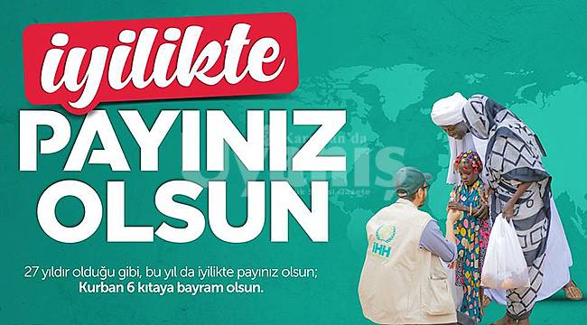 İyilikte payınız olsun!