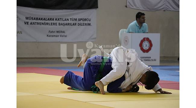 Judo şampiyonası Karaman'da başladı