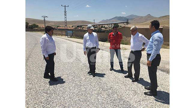 Karacaören-Eğilmez Köyü yol çalışması tamamlandı