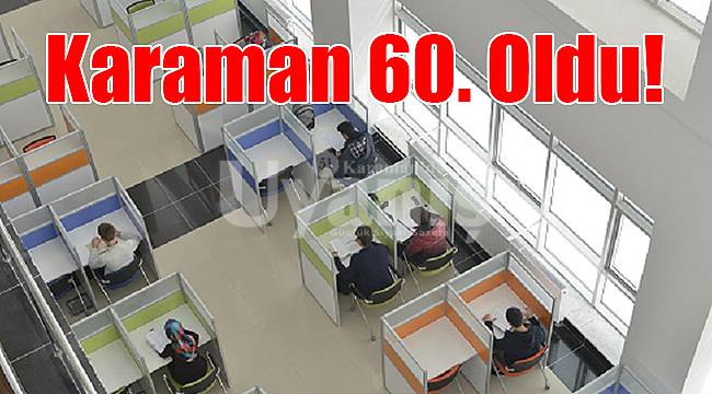 Karaman 60. oldu!