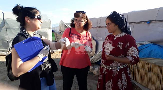 Mevsimlik işçilere sağlık taraması yapıldı