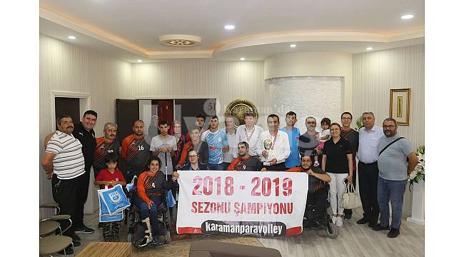 Şampiyonlardan Başkan Kalaycı'ya ziyaret