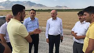Vali Meral yol yapım çalışmalarını inceledi