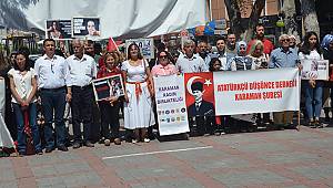Karaman'da Emine Bulut için 'Ölmek istemiyoruz' eylemi