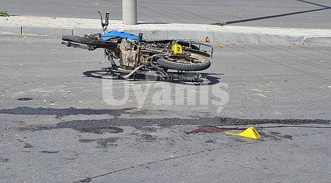 Karaman'da kask takmayan sürücü ağır yaralandı