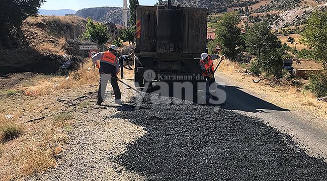 Köylerde yol çalışmaları devam ediyor