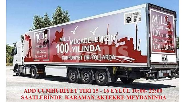Cumhuriyet Tırları Anadolu Yollarında