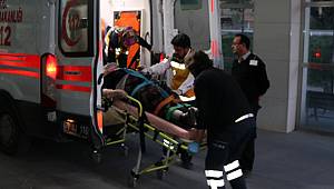 Kamyonun çarptığı yaşlı kadın yaralandı