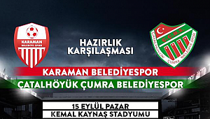 Karaman Belediyespor Çumra İle Hazırlık Maçı Yapacak