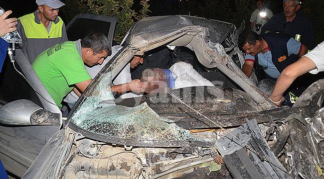 Karaman'da feci kaza: 4 yaralı