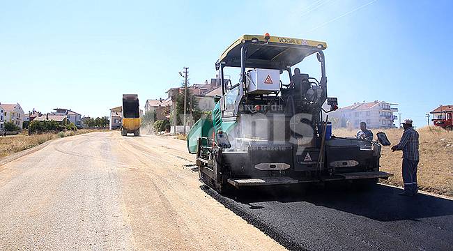 Şeyh Edebali'de Sıcak Asfalt Çalışması