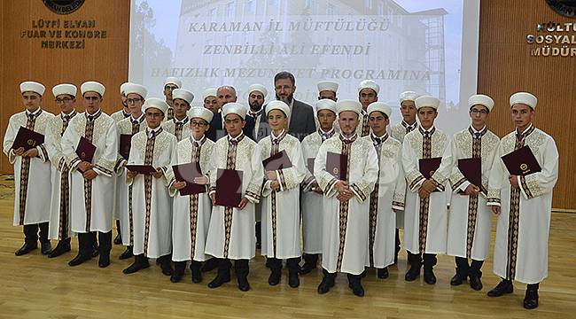 Karaman'da 22 Hafız için İcazet Merasimi düzenlendi