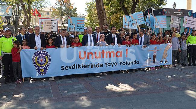 Karaman'da "Yaya Geçidi Nöbeti Etkinliği" Düzenlendi
