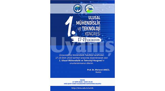 KMÜ, Mühendislik Ve Teknoloji Kongresi'ne Ev Sahipliği Yapacak