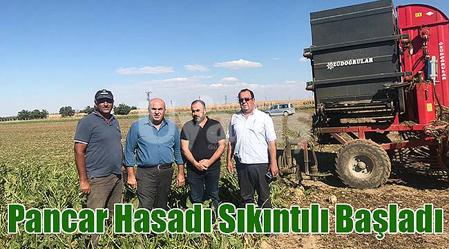 Pancar hasadı sıkıntılı başladı