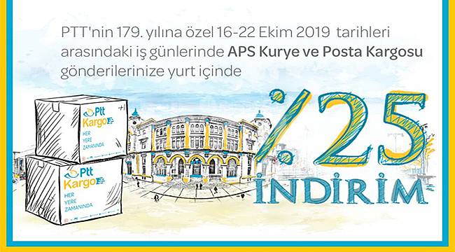PTT'den %25 indirim kampanyası