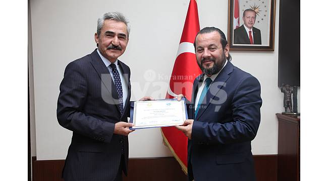 Ayrancı Belediye Başkanı, Diplomasını Rektör Akgül'den Aldı