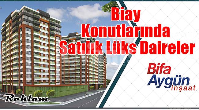 Biay konutlarında satılık lüks daireler