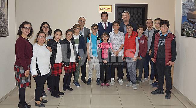 Bilim Kahramanlarından Kaymakam Taşgın’a ziyaret