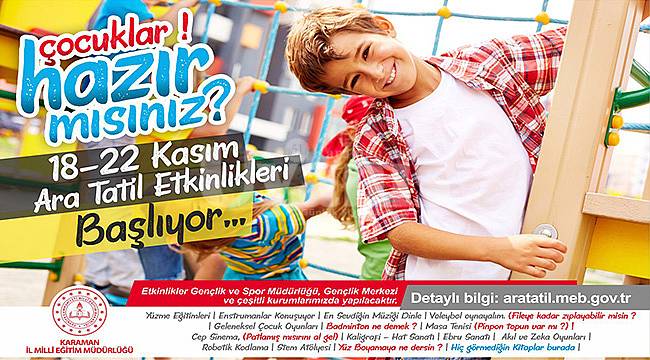 İl Müdürü Çalışkan, ara tatile ilişkin bilgiler verdi