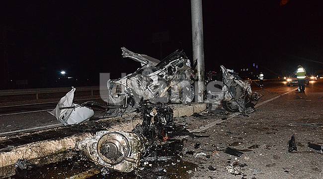 Karaman'da Hurdaya Dönen Araçtan Sağ Kurtuldu