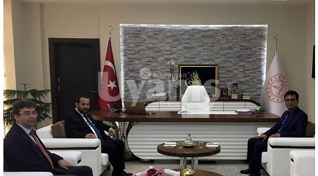 KMÜ Rektörü Akgül'den Çalışkan'a Ziyaret