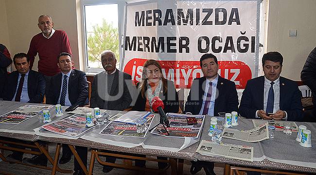 CHP Heyeti Mermer Ocakları İçin Karaman'a Geldi