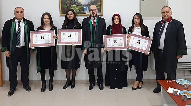 Genç Avukatlar Ruhsatlarını Aldı