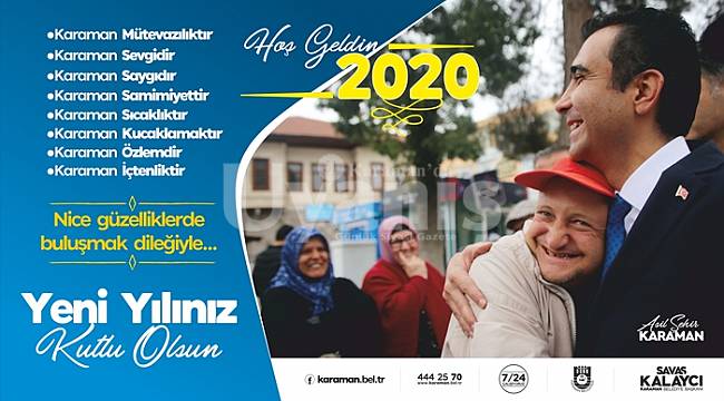 Karaman Belediye Başkanı Kalaycı’nın Yeni Yıl Mesajı