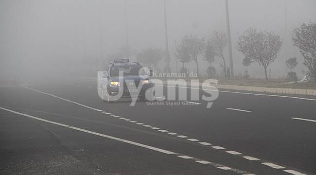 Karaman'da Sis Etkisini Sürdürecek
