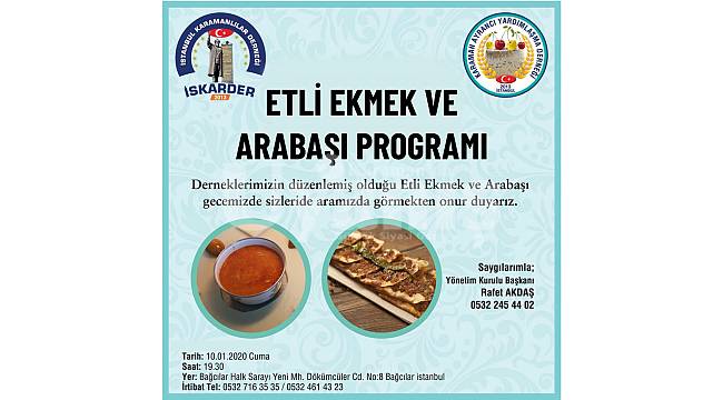 İstanbul'da Karamanlılar kaynaşma gecesi düzenlenecek