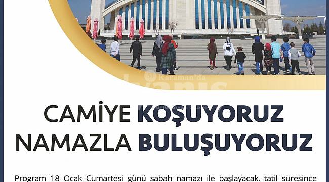 Karaman'da "Camiyi Seviyoruz Namazla Buluşuyoruz" Projesi