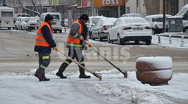 Karaman&#039;da kar yağışı etkili oldu