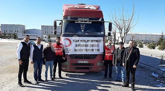 Karaman'dan Elazığ'a Yardım