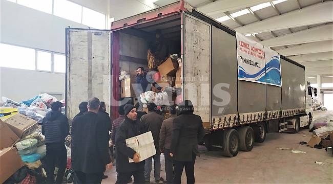 Karaman’dan Yola Çıkan Yardım Tırları Bölgeye Ulaştı