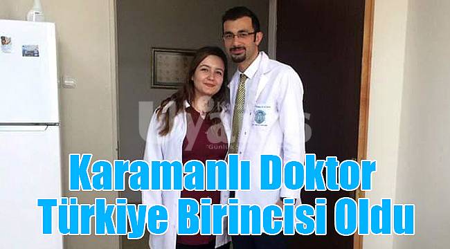 Karamanlı doktor Türkiye birincisi oldu