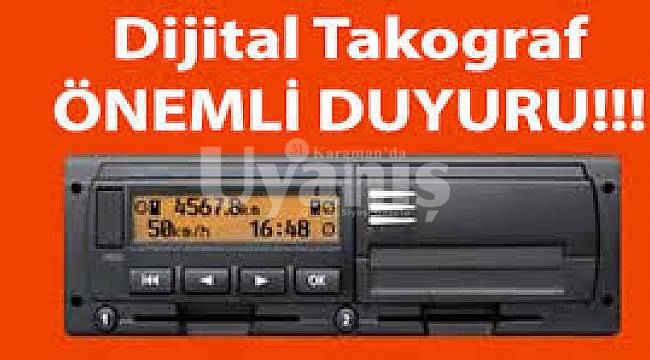 KTSO'dan Takograf duyurusu