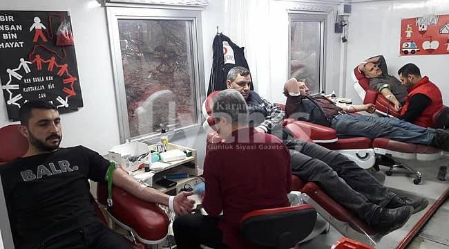 Sanayi esnafından kan bağışına destek