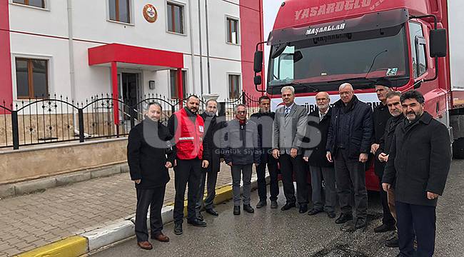 Türk Kızılay Derneği Karaman Şubesinden İdlib&#039;e Yardım Tırı