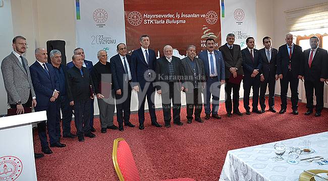 Bakan Selçuk'tan Karamanlı Hayırseverlere Teşekkür Plaketi