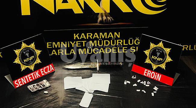 Karaman'da eroin operasyonu