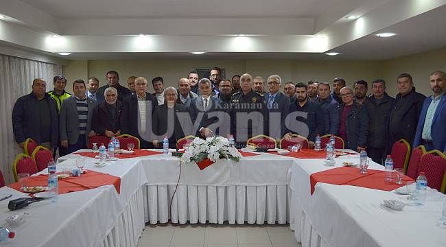 Karaman'da huzur toplantısı yapıldı