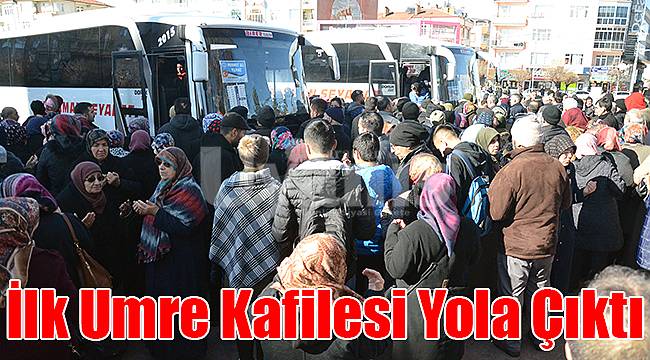 Karaman'da ilk umre kafilesi yola çıktı