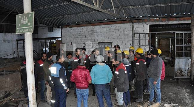 Maden ocağında yapılan grev sona erdi