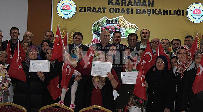 Başarılı kursiyerlere sertifikaları verildi