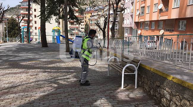 Ermenek Belediyesi tedbiri elden bırakmıyor