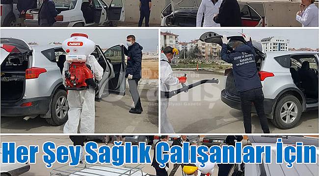 Karaman'da her şey sağlık çalışanları için