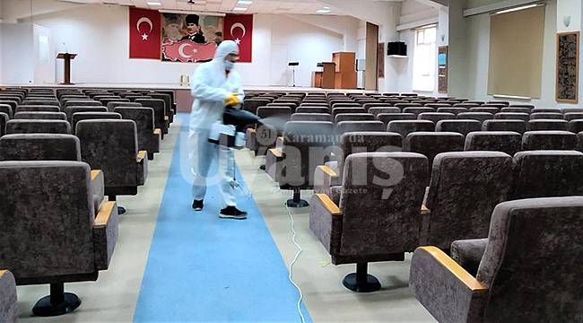 Karaman Belediyesi virüs tedbirlerini artırdı